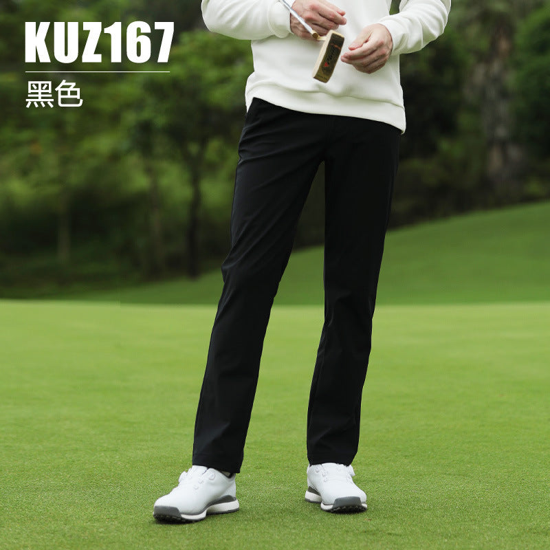 PGM Men's Golf Apparel Long-Sleeve T-Shirt Autumn/Winter Sports Jersey Men's Polo Shirt Seamless Turn-Down Collar