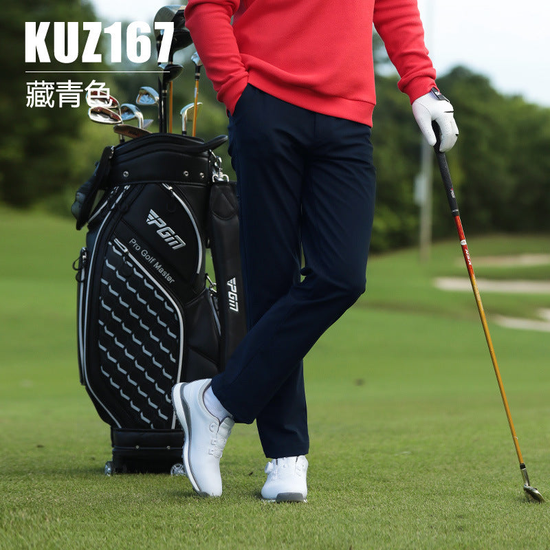 PGM Men's Golf Apparel Long-Sleeve T-Shirt Autumn/Winter Sports Jersey Men's Polo Shirt Seamless Turn-Down Collar