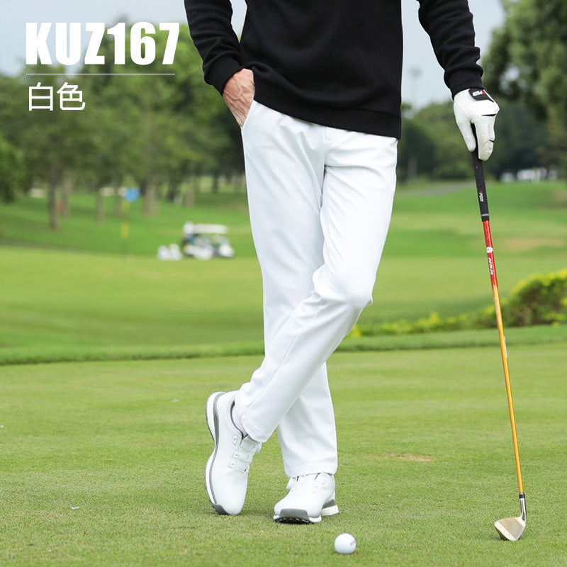 PGM Men's Golf Apparel Long-Sleeve T-Shirt Autumn/Winter Sports Jersey Men's Polo Shirt Seamless Turn-Down Collar